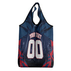 Personalised Melbourne Demons Football Grocery Bag Fierce Devil Mascot 3D Grunge City Art
