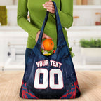 Personalised Melbourne Demons Football Grocery Bag Fierce Devil Mascot 3D Grunge City Art