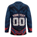 Personalised Melbourne Demons Football Hockey Jersey Fierce Devil Mascot 3D Grunge City Art