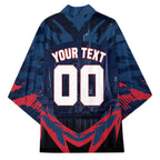 Personalised Melbourne Demons Football Kimono Fierce Devil Mascot 3D Grunge City Art