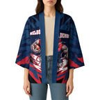 Personalised Melbourne Demons Football Kimono Fierce Devil Mascot 3D Grunge City Art