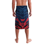 Personalised Melbourne Demons Football Lavalava Fierce Devil Mascot 3D Grunge City Art