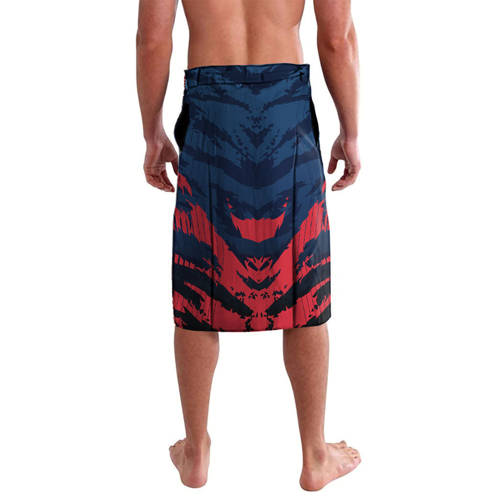 Personalised Melbourne Demons Football Lavalava Fierce Devil Mascot 3D Grunge City Art