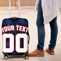 Personalised Melbourne Demons Football Luggage Cover Fierce Devil Mascot 3D Grunge City Art