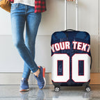 Personalised Melbourne Demons Football Luggage Cover Fierce Devil Mascot 3D Grunge City Art