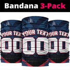Personalised Melbourne Demons Football Neck Gaiter Fierce Devil Mascot 3D Grunge City Art