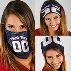 Personalised Melbourne Demons Football Neck Gaiter Fierce Devil Mascot 3D Grunge City Art