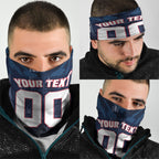 Personalised Melbourne Demons Football Neck Gaiter Fierce Devil Mascot 3D Grunge City Art