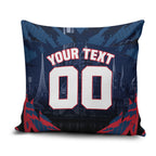 Personalised Melbourne Demons Football Pillow Cover Fierce Devil Mascot 3D Grunge City Art