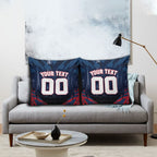 Personalised Melbourne Demons Football Pillow Cover Fierce Devil Mascot 3D Grunge City Art