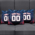 Personalised Melbourne Demons Football Pillow Cover Fierce Devil Mascot 3D Grunge City Art