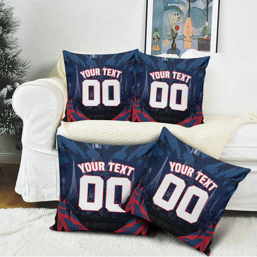 Personalised Melbourne Demons Football Pillow Cover Fierce Devil Mascot 3D Grunge City Art