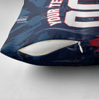Personalised Melbourne Demons Football Pillow Cover Fierce Devil Mascot 3D Grunge City Art