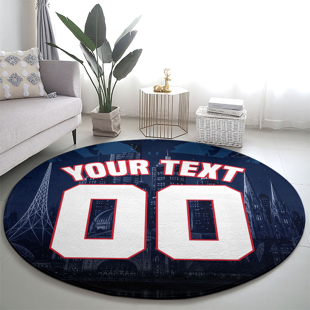 Personalised Melbourne Demons Football Round Carpet Fierce Devil Mascot 3D Grunge City Art