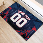 Personalised Melbourne Demons Football Rubber Doormat Fierce Devil Mascot 3D Grunge City Art