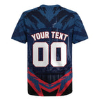 Personalised Melbourne Demons Football Rugby Jersey Fierce Devil Mascot 3D Grunge City Art