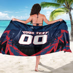 Personalised Melbourne Demons Football Sarong Fierce Devil Mascot 3D Grunge City Art