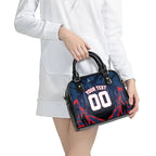 Personalised Melbourne Demons Football Shoulder Handbag Fierce Devil Mascot 3D Grunge City Art