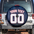 Personalised Melbourne Demons Football Spare Tire Cover Fierce Devil Mascot 3D Grunge City Art
