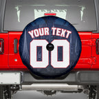 Personalised Melbourne Demons Football Spare Tire Cover Fierce Devil Mascot 3D Grunge City Art