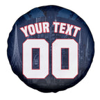 Personalised Melbourne Demons Football Spare Tire Cover Fierce Devil Mascot 3D Grunge City Art