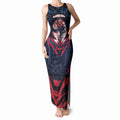 Personalised Melbourne Demons Football Tank Maxi Dress Fierce Devil Mascot 3D Grunge City Art