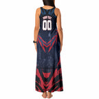Personalised Melbourne Demons Football Tank Maxi Dress Fierce Devil Mascot 3D Grunge City Art