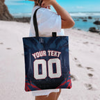 Personalised Melbourne Demons Football Tote Bag Fierce Devil Mascot 3D Grunge City Art