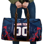 Personalised Melbourne Demons Football Travel Bag Fierce Devil Mascot 3D Grunge City Art