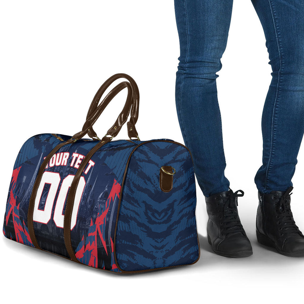 Personalised Melbourne Demons Football Travel Bag Fierce Devil Mascot 3D Grunge City Art