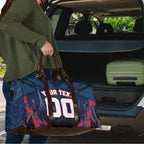 Personalised Melbourne Demons Football Travel Bag Fierce Devil Mascot 3D Grunge City Art