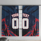 Personalised Melbourne Demons Football Window Curtain Fierce Devil Mascot 3D Grunge City Art