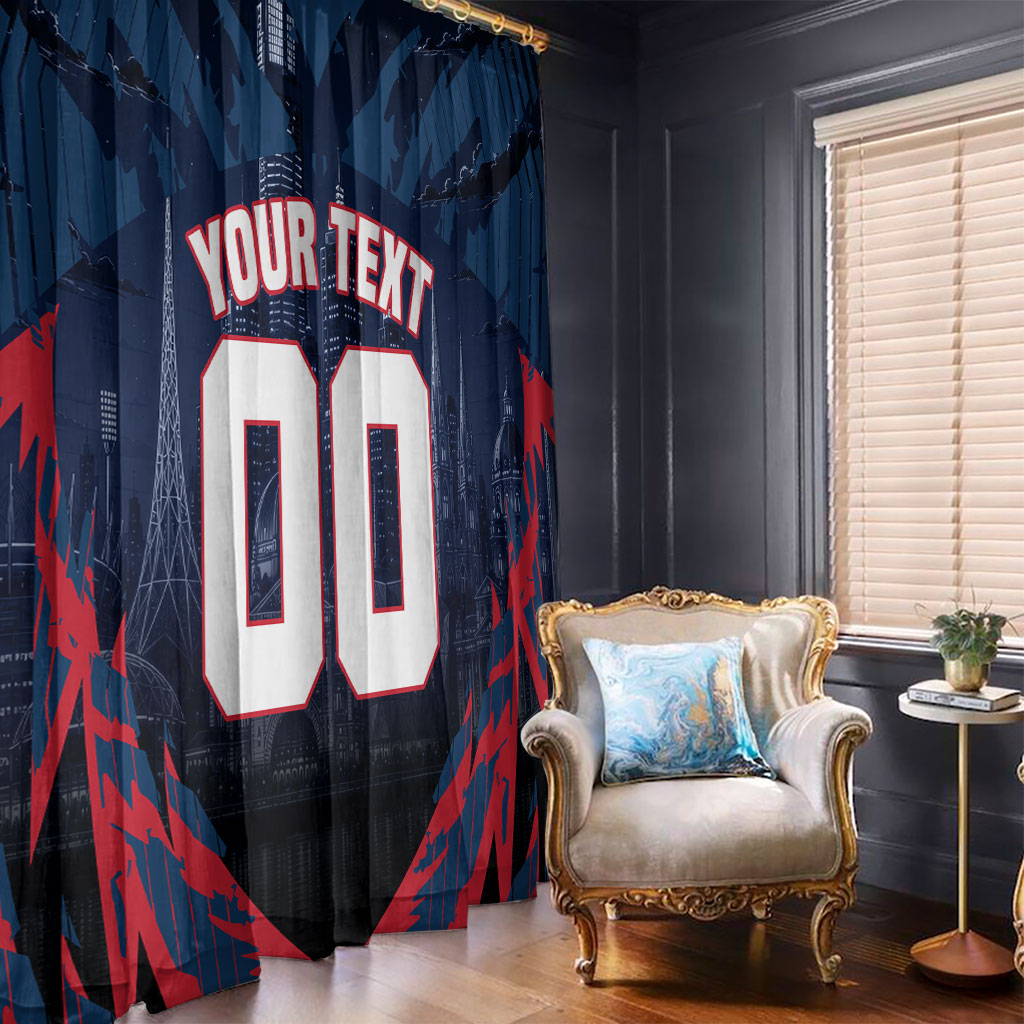 Personalised Melbourne Demons Football Window Curtain Fierce Devil Mascot 3D Grunge City Art