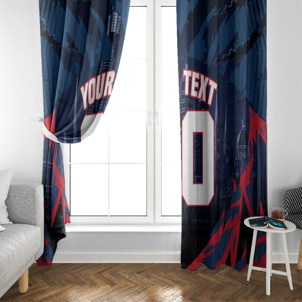 Personalised Melbourne Demons Football Window Curtain Fierce Devil Mascot 3D Grunge City Art
