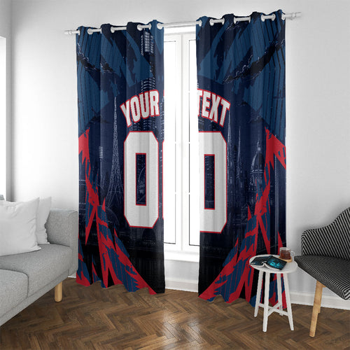 Personalised Melbourne Demons Football Window Curtain Fierce Devil Mascot 3D Grunge City Art