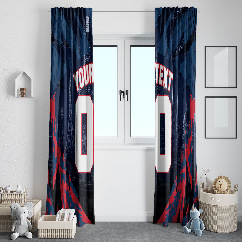 Personalised Melbourne Demons Football Window Curtain Fierce Devil Mascot 3D Grunge City Art