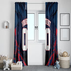 Personalised Melbourne Demons Football Window Curtain Fierce Devil Mascot 3D Grunge City Art
