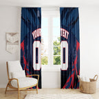 Personalised Melbourne Demons Football Window Curtain Fierce Devil Mascot 3D Grunge City Art