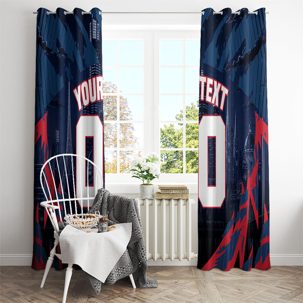 Personalised Melbourne Demons Football Window Curtain Fierce Devil Mascot 3D Grunge City Art