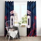 Personalised Melbourne Demons Football Window Curtain Fierce Devil Mascot 3D Grunge City Art