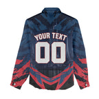 Personalised Melbourne Demons Football Women Casual Shirt Fierce Devil Mascot 3D Grunge City Art