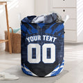 Personalised North Melbourne Kangaroos Football Laundry Basket Fierce Kangaroo Mascot 3D Grunge City Art