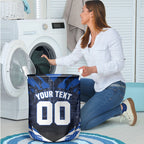 Personalised North Melbourne Kangaroos Football Laundry Basket Fierce Kangaroo Mascot 3D Grunge City Art