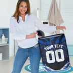 Personalised North Melbourne Kangaroos Football Laundry Basket Fierce Kangaroo Mascot 3D Grunge City Art