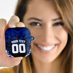 Personalised North Melbourne Kangaroos Football AirPods Case Fierce Kangaroo Mascot 3D Grunge City Art