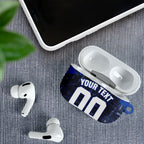 Personalised North Melbourne Kangaroos Football AirPods Case Fierce Kangaroo Mascot 3D Grunge City Art