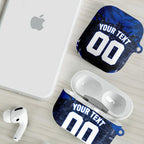 Personalised North Melbourne Kangaroos Football AirPods Case Fierce Kangaroo Mascot 3D Grunge City Art