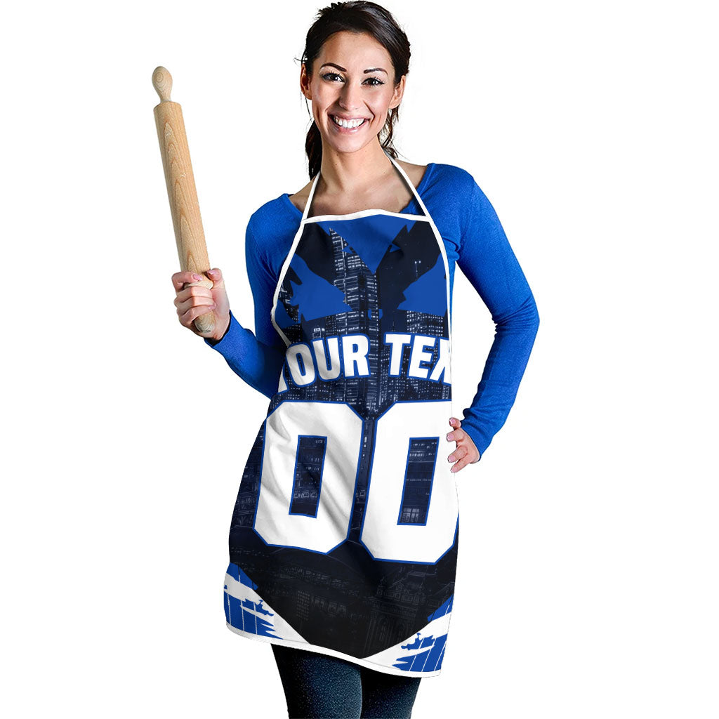 Personalised North Melbourne Kangaroos Football Apron Fierce Kangaroo Mascot 3D Grunge City Art