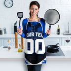 Personalised North Melbourne Kangaroos Football Apron Fierce Kangaroo Mascot 3D Grunge City Art