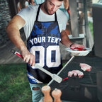 Personalised North Melbourne Kangaroos Football Apron Fierce Kangaroo Mascot 3D Grunge City Art